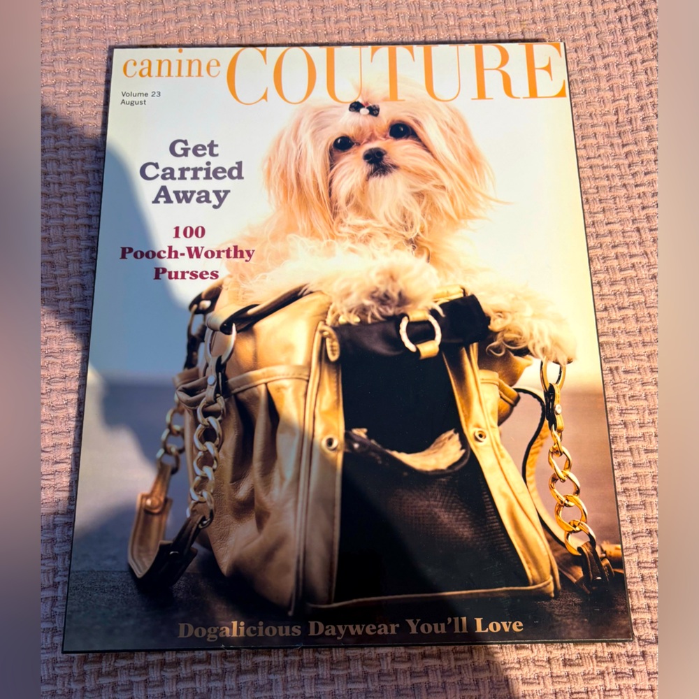 Canine couture wall hanging